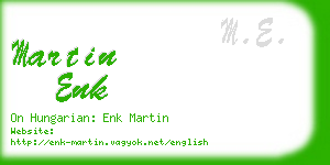 martin enk business card